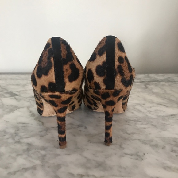 J. Crew Elsie Pumps in Leopard Calf Hair - Size 7 - Picture 3 of 6